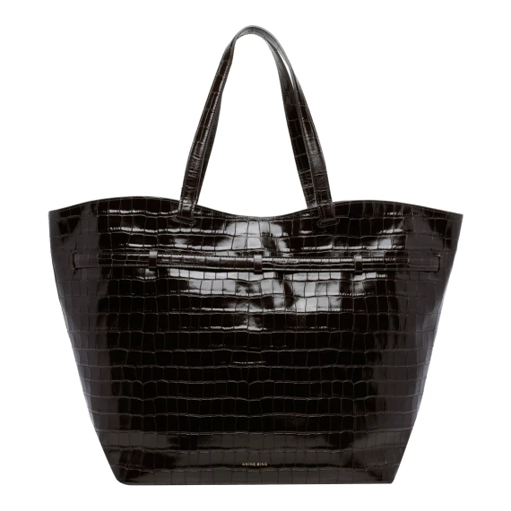 Dark Brown Elly Tote Bag ANINE BING