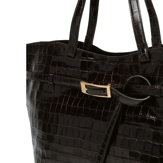 Dark Brown Elly Tote Bag ANINE BING