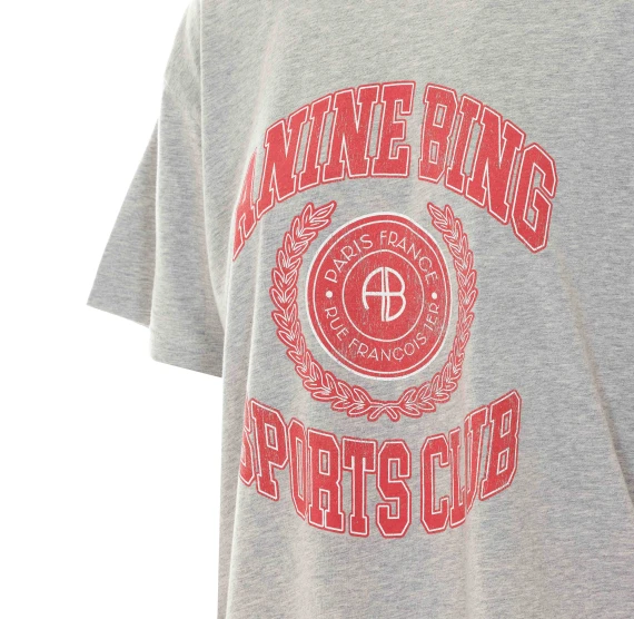 Grey Cade Collegiate T-Shirt ANINE BING