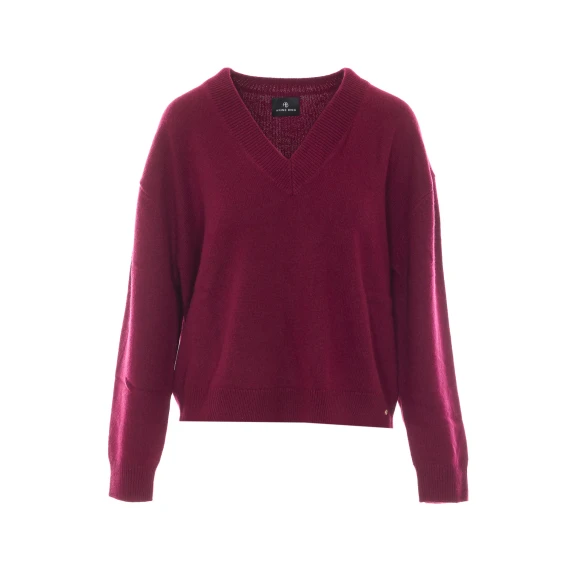 Maglione in cashmere bordeaux Lee