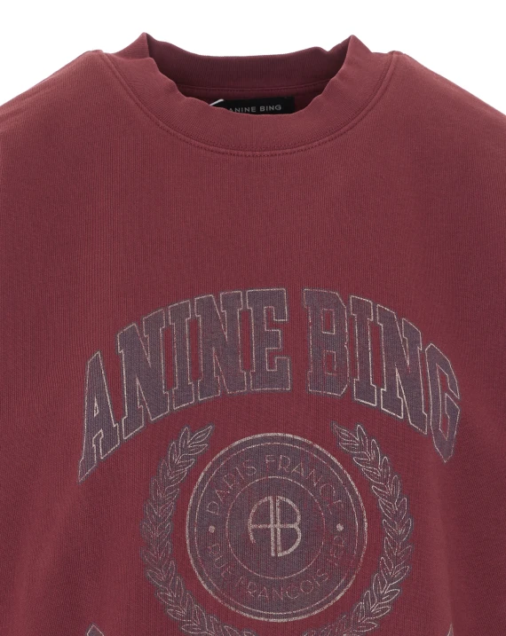 Felpa girocollo Miles bordeaux ANINE BING