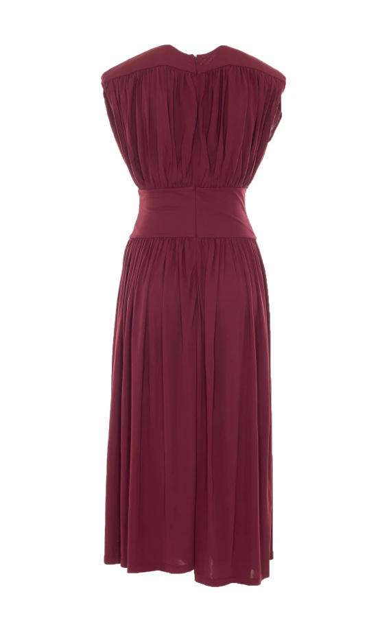 Burgundy pleated dress ANINE BING
