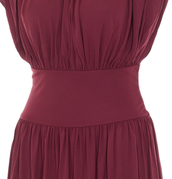 Burgundy pleated dress ANINE BING