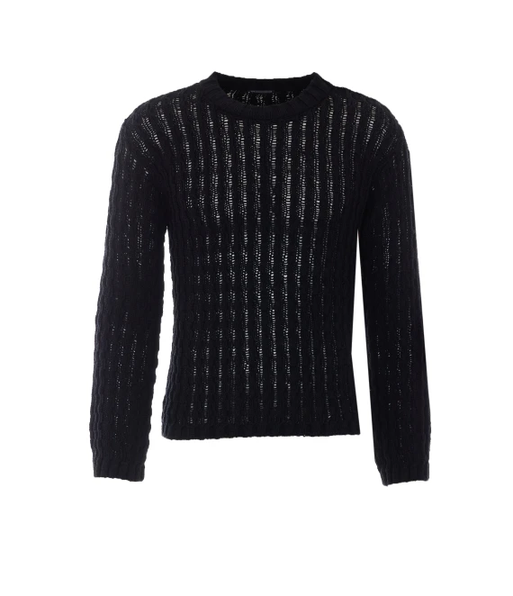 Black Areld Twisted Sweater Ann Demeulemeester