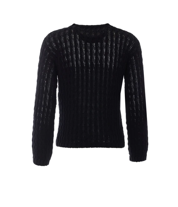 Black Areld Twisted Sweater