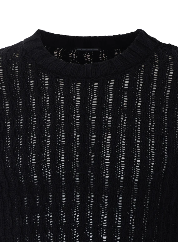 Black Areld Twisted Sweater