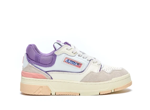 clc low wom mc12 multi/material/suede white/sand/dewberry