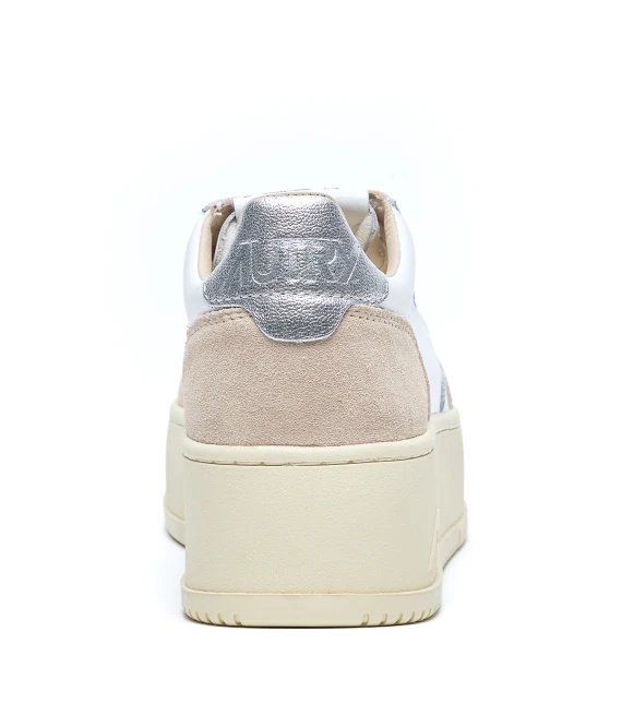 platform low wom sw02 leather/swoll white/silver