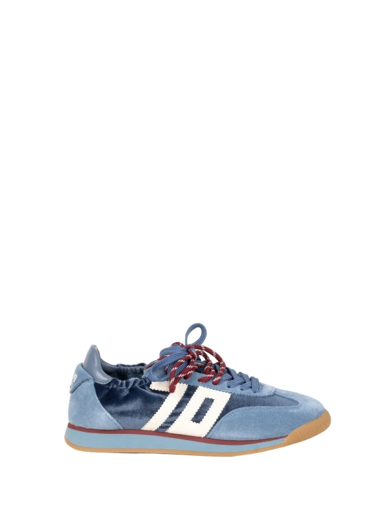 Sneakers blu con suola chiara