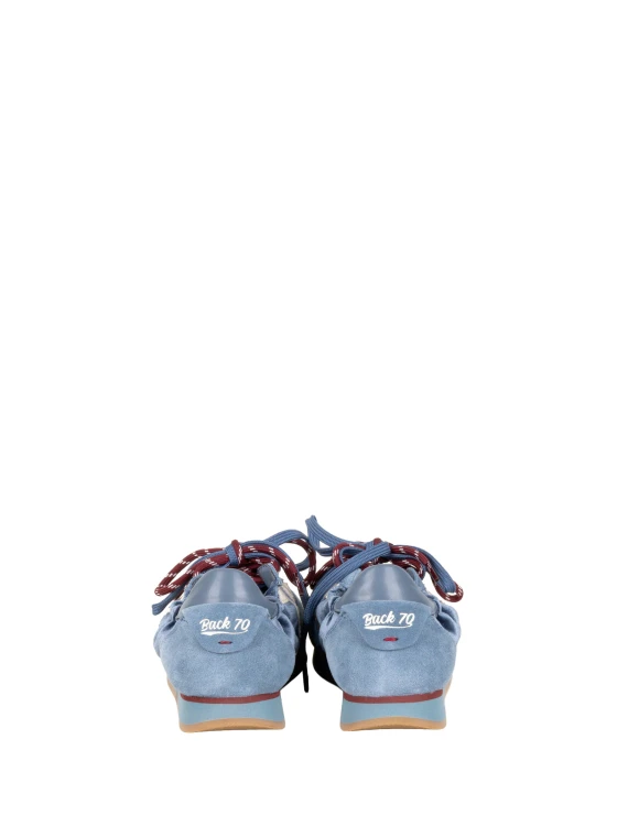 Sneakers blu con suola chiara back 70