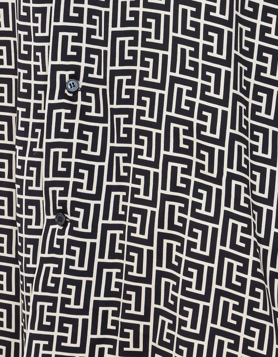 monogram cupro ss pyjama shirt