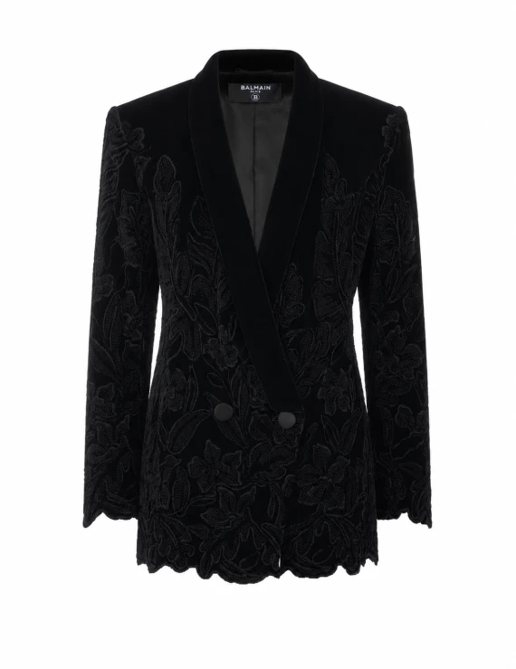 Velvet Embroidered Jacket