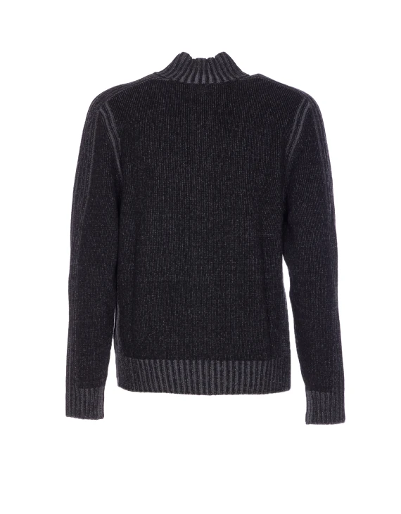 SEASONAL WATCH ZIPPED SWEATER