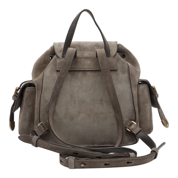 Suede Backpack