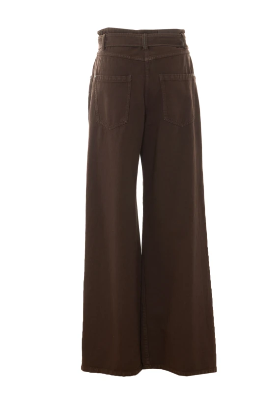 Belted Wide Jeans