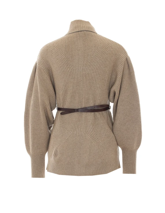 Knitted Belted Caridgan