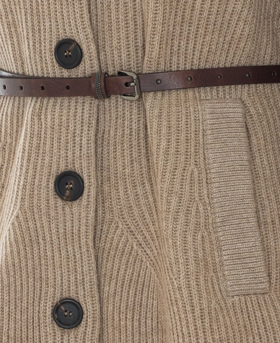 Knitted Belted Caridgan