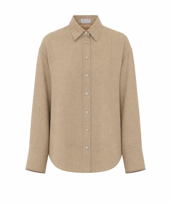 Camicia beige BRUNELLO CUCINELLI