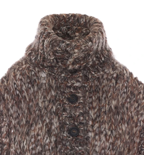 Knitted Cardigan with Frontal Buttons Closure BRUNELLO CUCINELLI