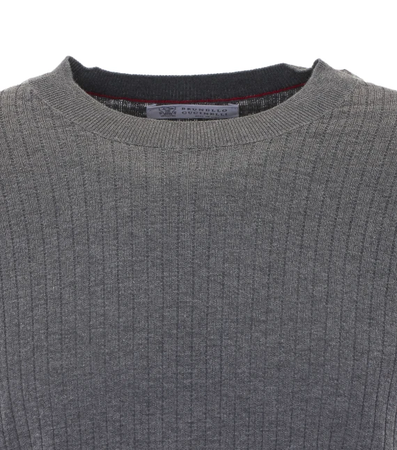 Dark Grey Sweater BRUNELLO CUCINELLI