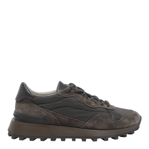 Sneakers basse marrone scuro
