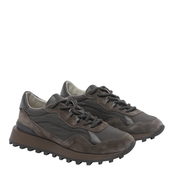 Dark brown low-top sneakers BRUNELLO CUCINELLI