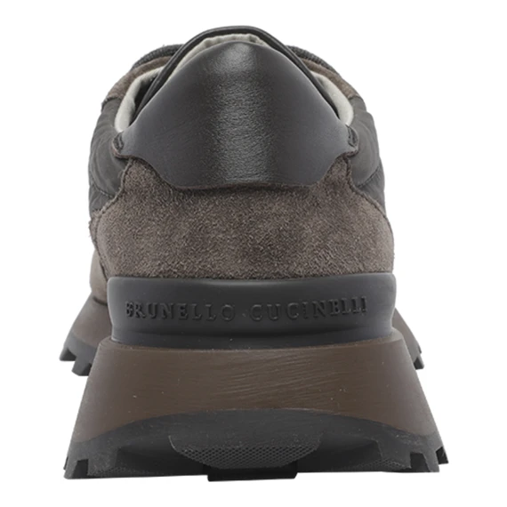 Dark brown low-top sneakers BRUNELLO CUCINELLI