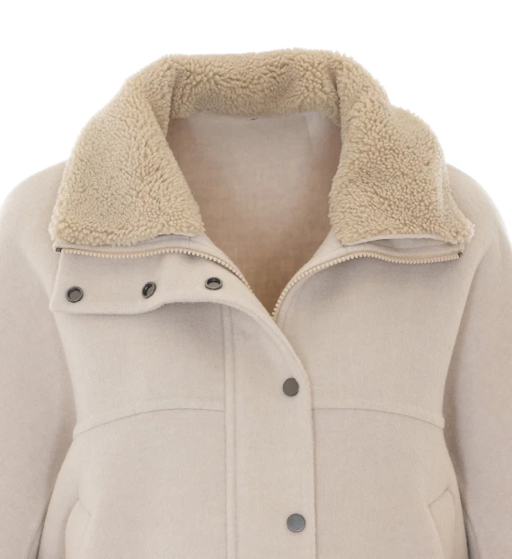 Giacca boxy in lana vergine e cashmere BRUNELLO CUCINELLI