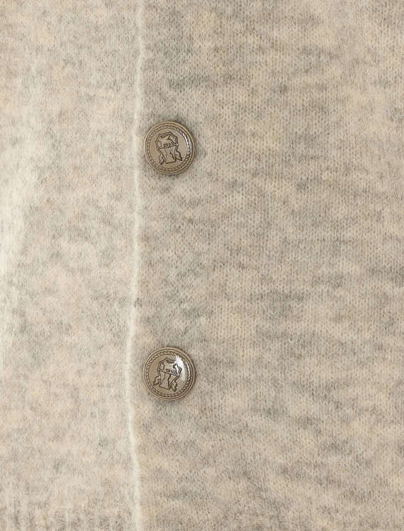 Beige knit cardigan BRUNELLO CUCINELLI