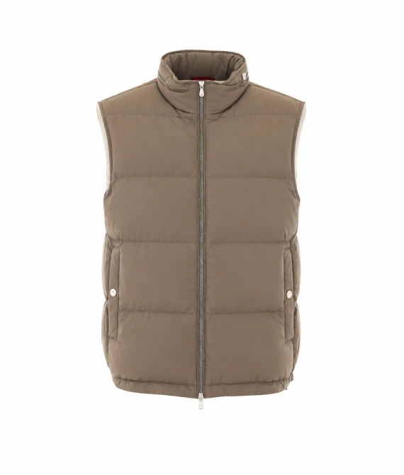 Gilet imbottito beige
