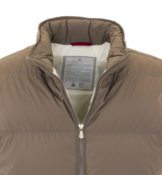 Gilet imbottito beige BRUNELLO CUCINELLI