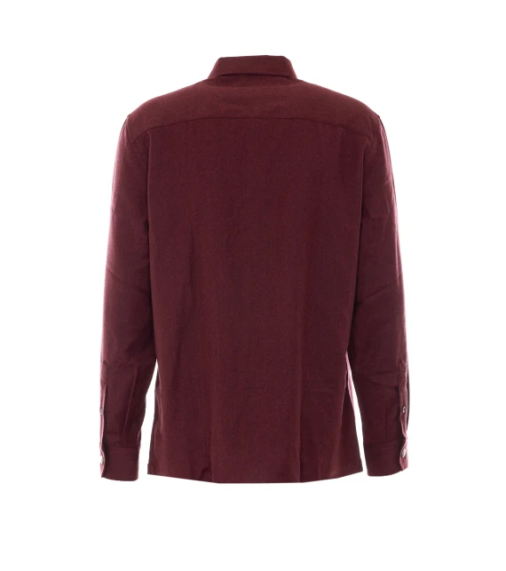 Sovracamicia bordeaux BRUNELLO CUCINELLI