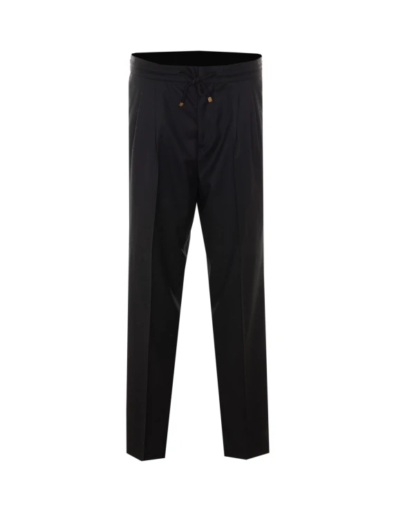Pantaloni neri in lana BRUNELLO CUCINELLI