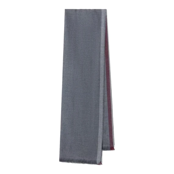 Grey wool and cashmere scarf BRUNELLO CUCINELLI