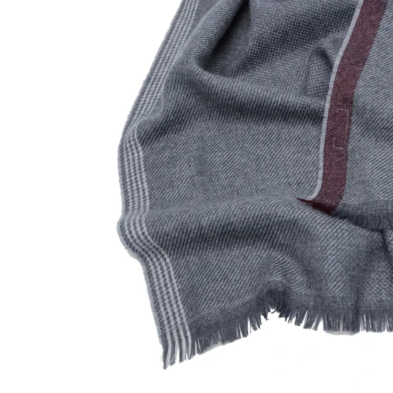 Grey wool and cashmere scarf BRUNELLO CUCINELLI