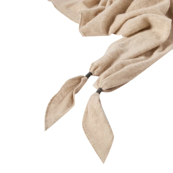 Beige cashmere scarf BRUNELLO CUCINELLI
