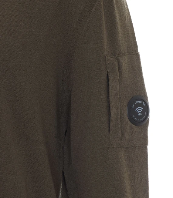 Lens olive green sweater c.p. company