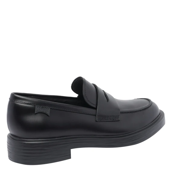 Black Dean Loafers Flat Shoes