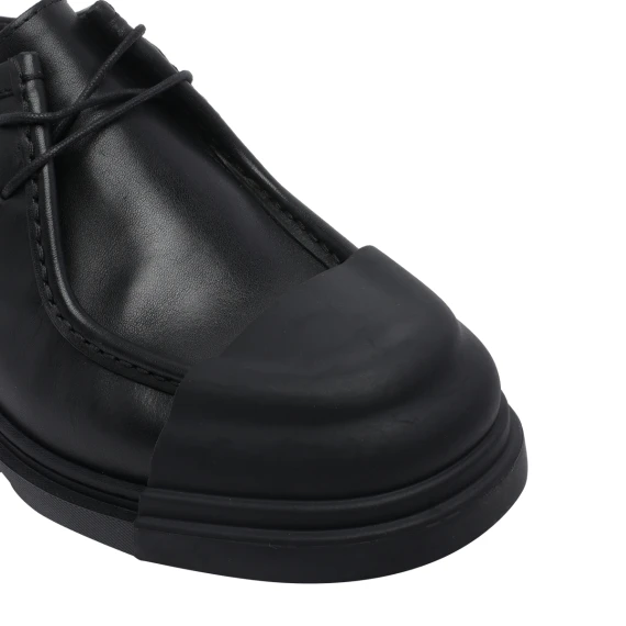 Black Junction Lace Up Shoes