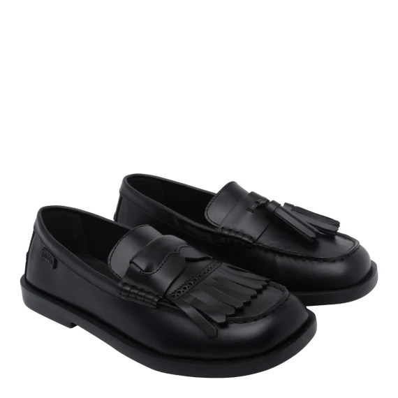 Black Twins Loafers Flat Shoes
