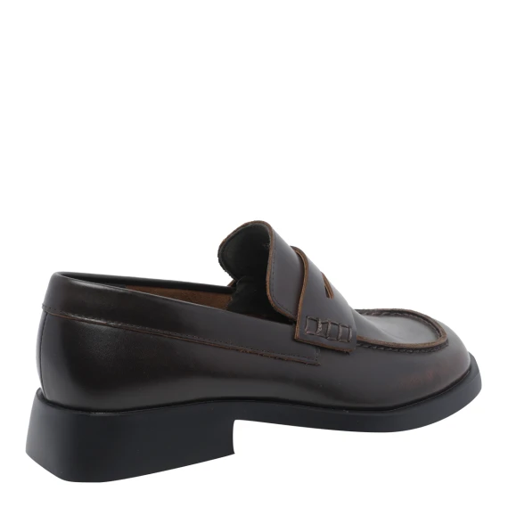 Donna brown leather loafers camper