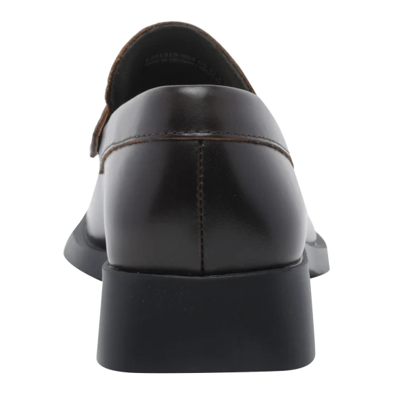 Donna brown leather loafers camper