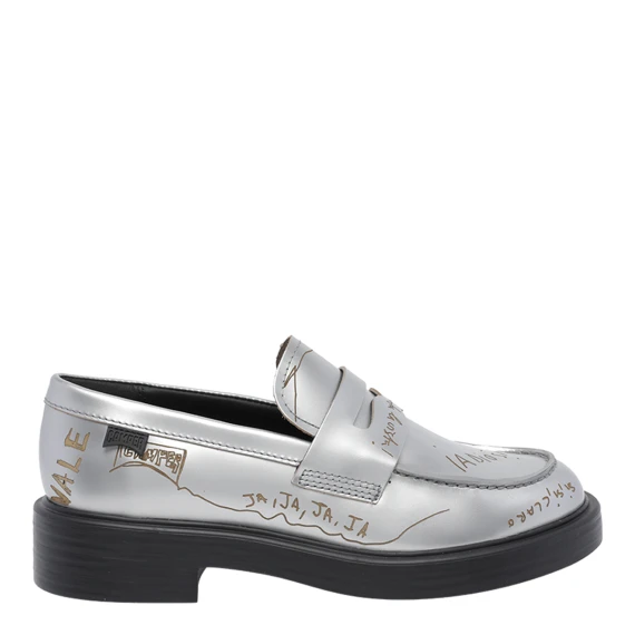 Scarpe basse argento