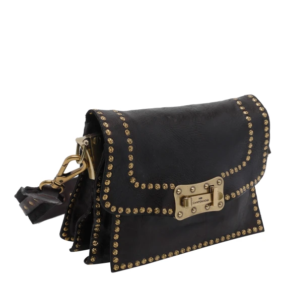 Brown Small Agnese Crossbody Bag campomaggi