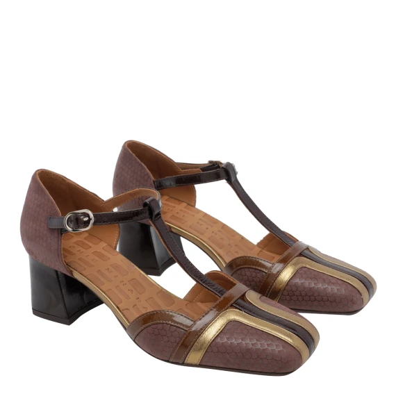 Scarpe con Tacco Brown