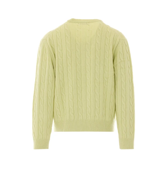 Maglione verde chiaro in alpaca COOR