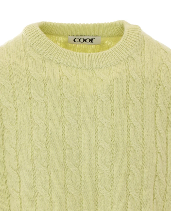 Maglione verde chiaro in alpaca COOR