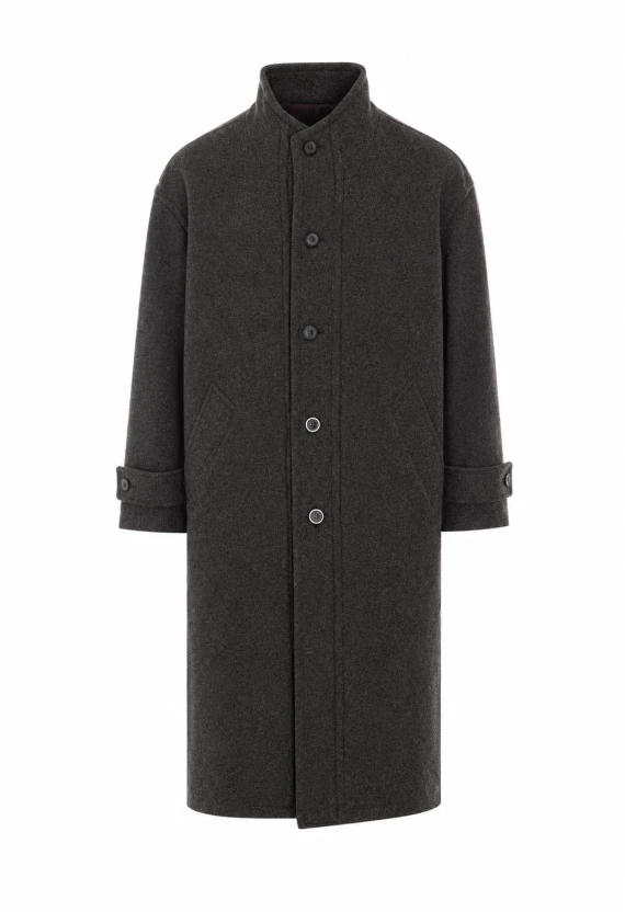 Cappotto lungo grigio scuro
