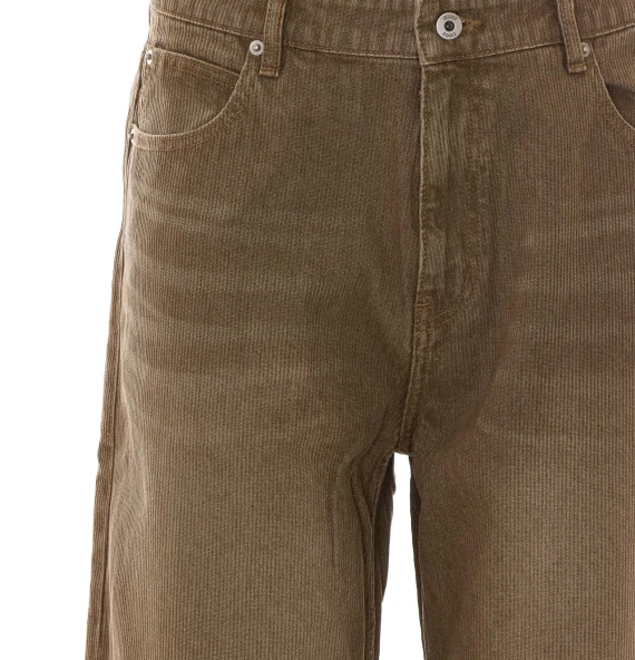 Beige brushed wide-leg jeans COOR