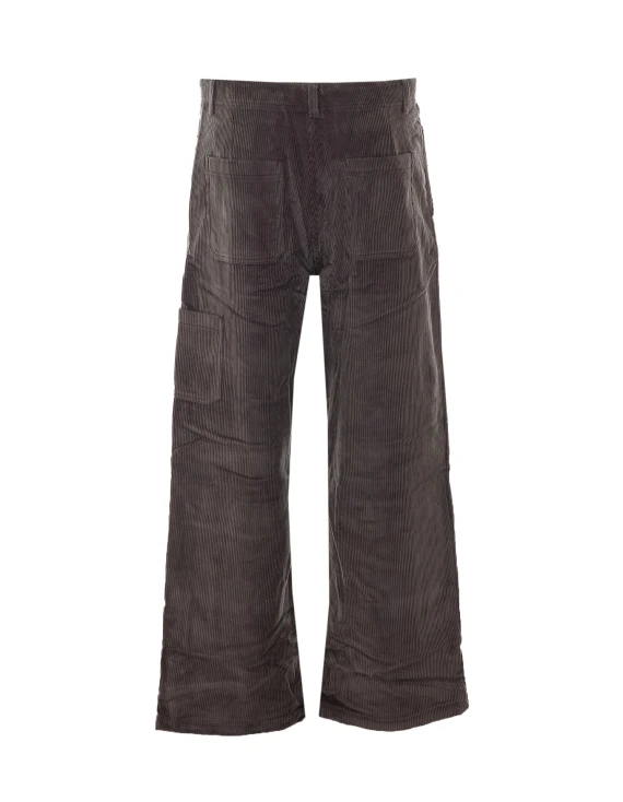 Grey cotton corduroy trousers COOR